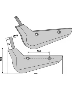 Share for beet harvester