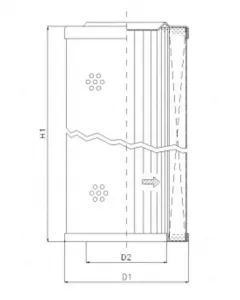 elemento de filtro hidráulico WP402