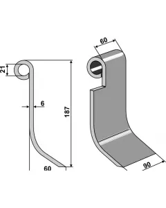 versione sinistra del flagello