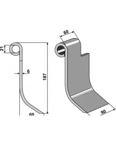 versione destra del flagello