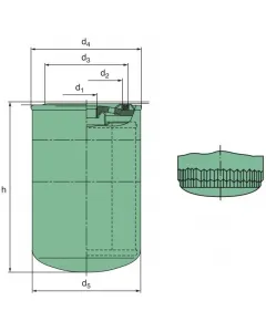 Spin-on fuel filter WK 950/3