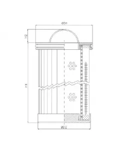 elemento filtrante idraulico WG446