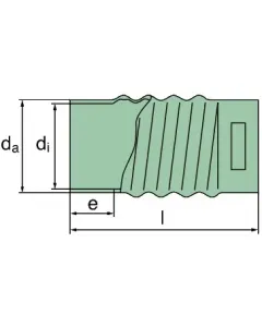 39 000 27 184 connecting socket 150 x 215mm (rubber)