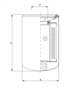 Filtro sostituibile SpinOn A140C25