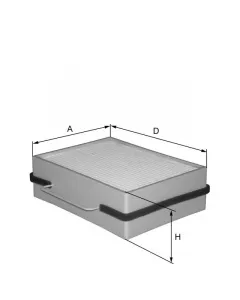 cabin filter element HC7104