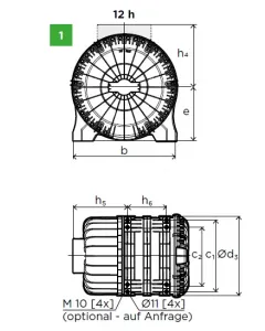 45 932 72 980 air filter (degenaron MD 40)