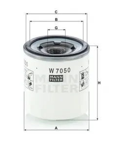 Spin-on filter W 7050