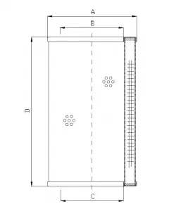 élément filtrant hydraulique WT626