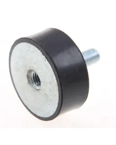 Vibration-absorbing metal buffers