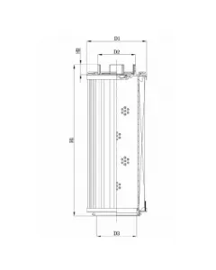 Filter element for return filter RHR1300S200B0/AB1