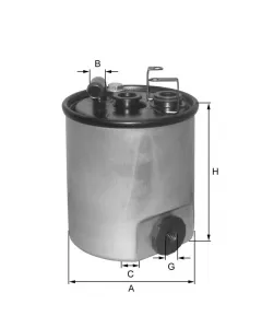 In-Line Fuel Filter (Inline) ZP8081FMBM