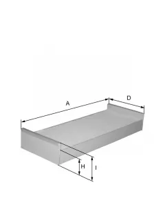 cabin filter element HC7086