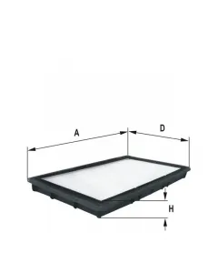 cabin filter element HC7018
