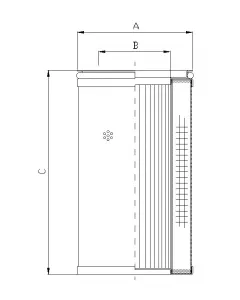 Element filtrujący do filtra powrotnego R410G10