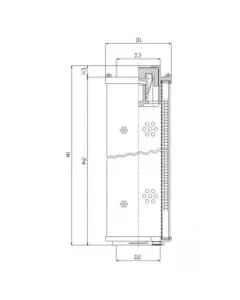 elemento filtrante idraulico WG1158