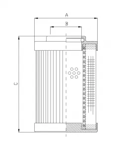 Filter element for pressure filter DHD990H10B/ESD