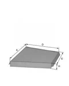 cabin filter element HC7102
