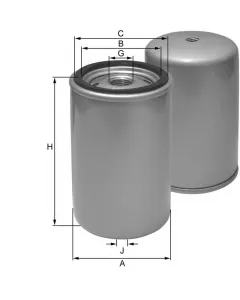 Replaceable filter SpinOn ZP3040F