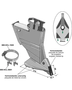 Seed coulter for C-tines