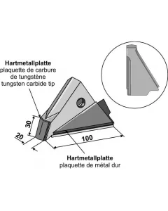 Interchangeable tip - left