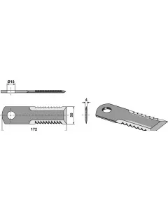 straw chopper knives