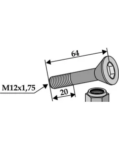 Inbus verzonken schroef