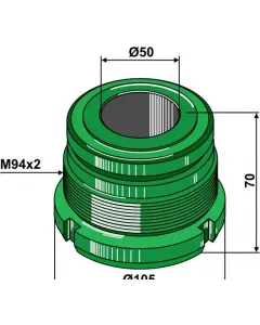 Screw cap for cylinder