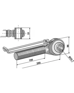 Mandrino M42x3 - 190