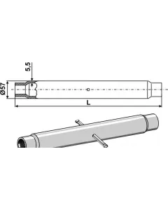 clamping sleeve M 40 x 3