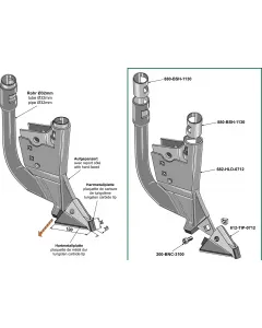 Seed coulter - right version