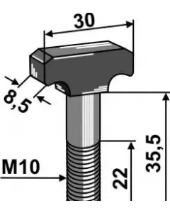 Hammer head screw
