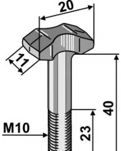 Scratcher floor screw