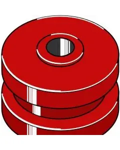 Deflection pulley 120 x 55