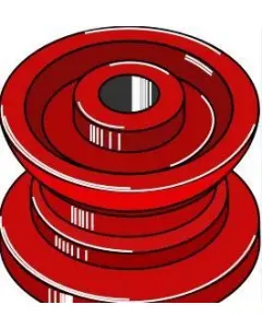 Deflection pulley 120 x 25