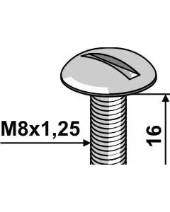 Round head screw