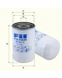Filtro de aceite roscado ZP531C