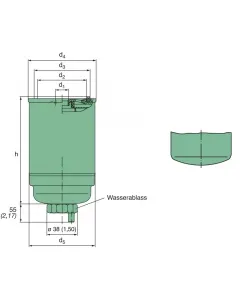 Spin-on fuel filter WK 842/6