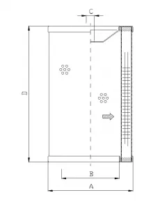 hydraulic filter element WP532