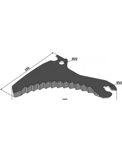 Round bale knives