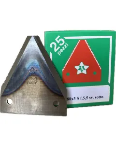 Sickle section mower blade