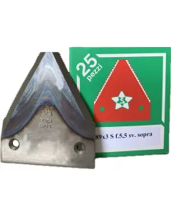 Sickle section mower blade