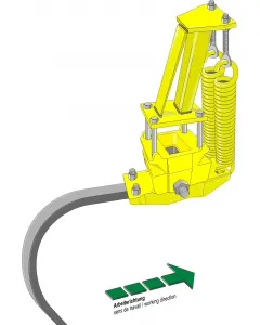 Heavy cultivator suspension