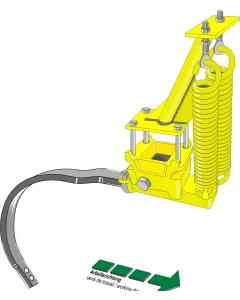 Heavy cultivator suspension