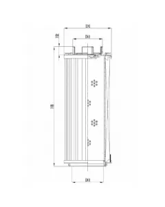 Hydraulic filter element (return filter) RHR1300GW03B0/AB1