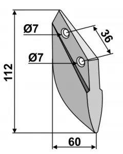 Coulter wedge