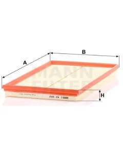 C 42 002 air filter element