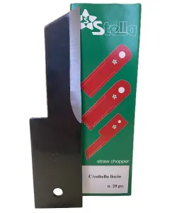 Straw chopper knives