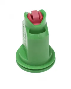 Equipo agrícola: Boquilla inyectora de chorro plano doble CVI TWIN verde, SW 8, ángulo de pulverización 2x 110°. Dirección del chorro 30° cada una, boquilla