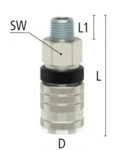 Compressed air coupling