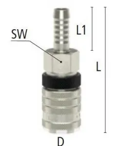 Compressed air coupling